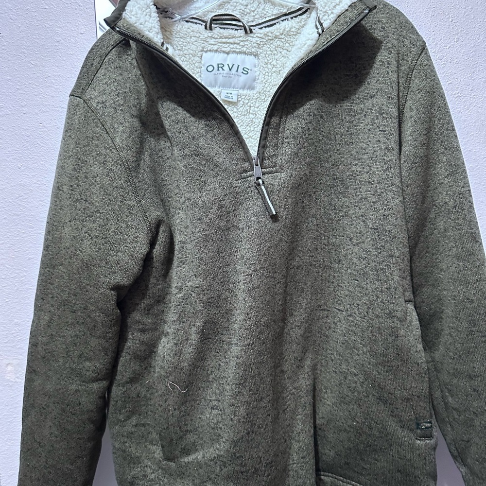 Orvis Men's Green Sweater